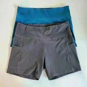 Espidoo Women's Plus Athletic Biking Yoga Shorts Bundle 2XL Casual Loungewear